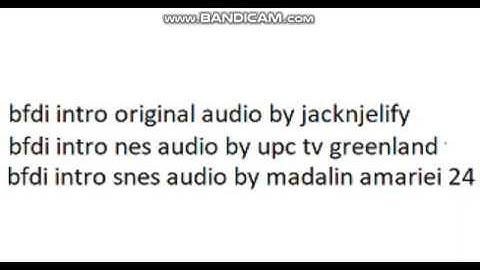 bfdi intro 8 bit nes and 16 bit snes for upc tvgreenland,madalin amariei 24 and all