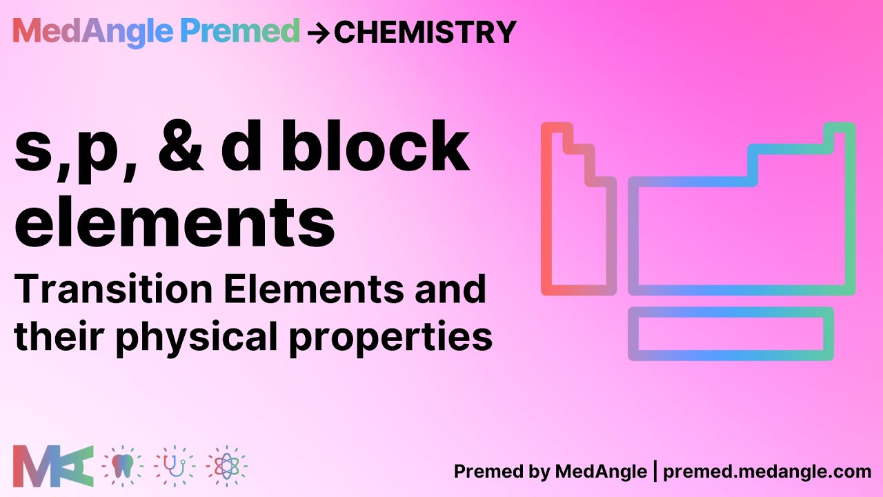 s, p & d block elements - Transition Elements and their Physical Properties | Premed by MedAngle