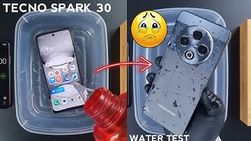 Tecno Spark 30 iP64 Water Test 💧💦| Spark 30 is Actually Waterproof or Not?? ⚠️🤔