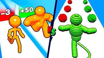 Tall Man Run vs Rope Man Run 📏🏃‍♂️🪢⚡ Walkthrough Max Levels Gameplay (Android iOS) GFG56E