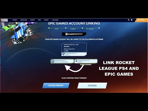 How To Link Rocket League Ps4 Psn Account With Epic Games Step By Step Full Tutorial Youtube