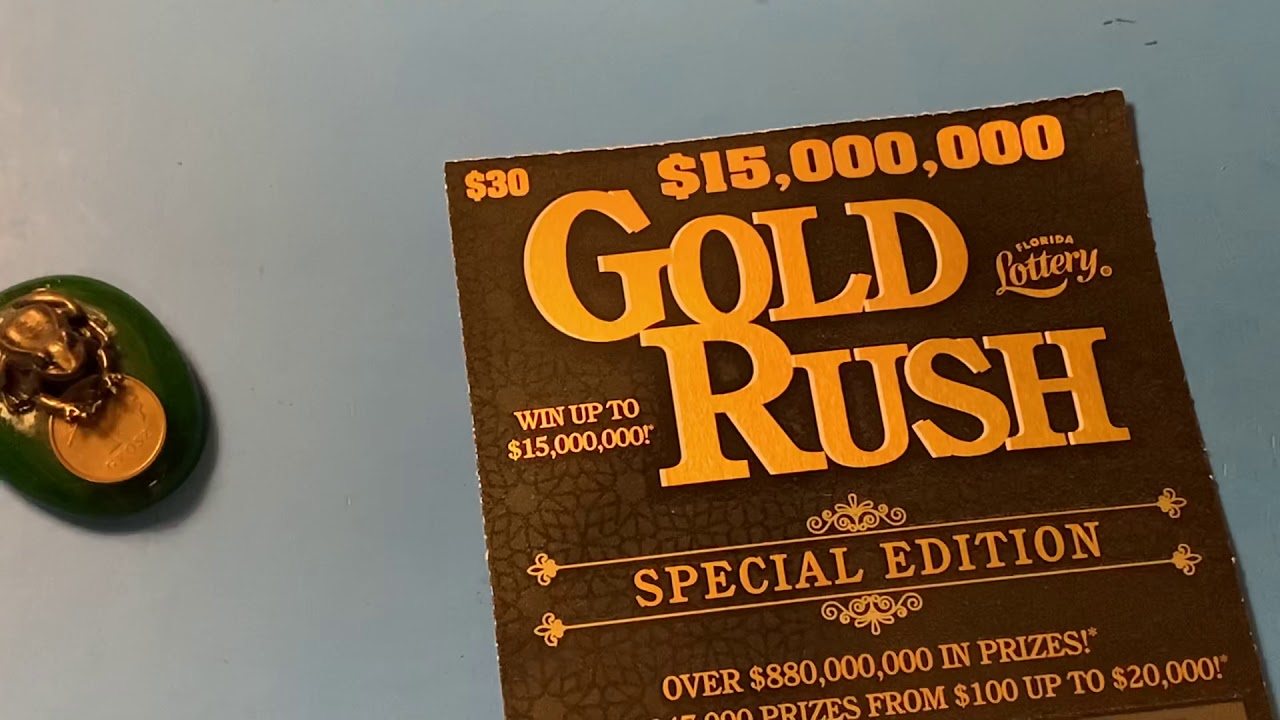 GOLD RUSH SPECIAL EDITION FROM THE FLORIDA LOTTERY - YouTube