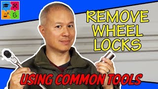 How to remove wheel locks without a key using common tools