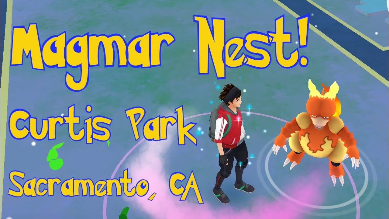 Curtis Park is a Magmar Nest! Sacramento, California Pokémon GO Nests