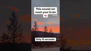 This sound can reset your brain #shortvideo #motivation