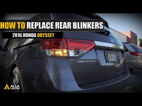 How To Replace | Upgrade 2011 2013 2014 2015 2016 2017 2018 Honda Odyssey Rear Turn Signal Bulbs