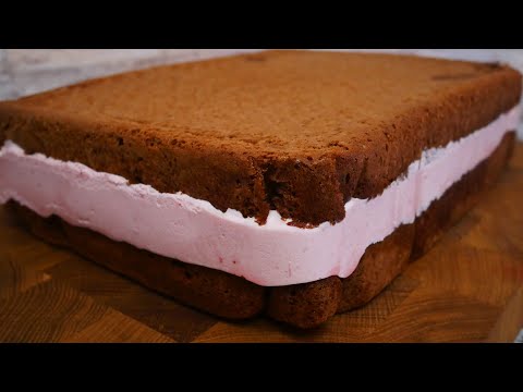 Видео рецепт Клубничное суфле для торта