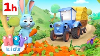 El Tractor y los Animales y Más | ¡ Una Hora ! | Rima Infantil | HeyKids  Canciones infantiles