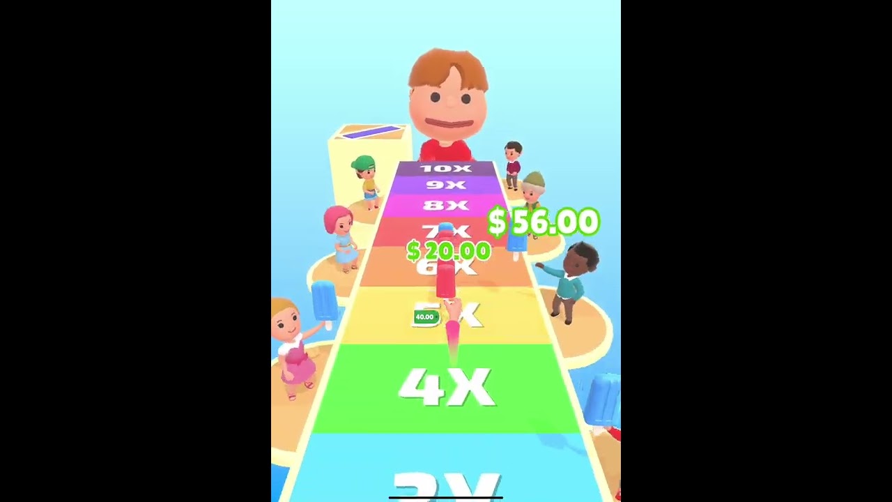 POPSICLE STACK 3D - ALL LEVEL . Funny IOS game. iPad Pro 2018 gameplay. 