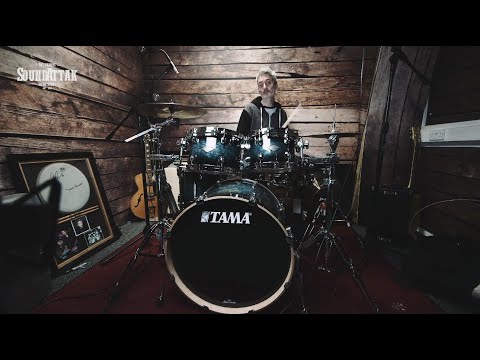 Tama Starclassic Performer 22'' 5pc Drum Kit, Molten Steel Blue Burst