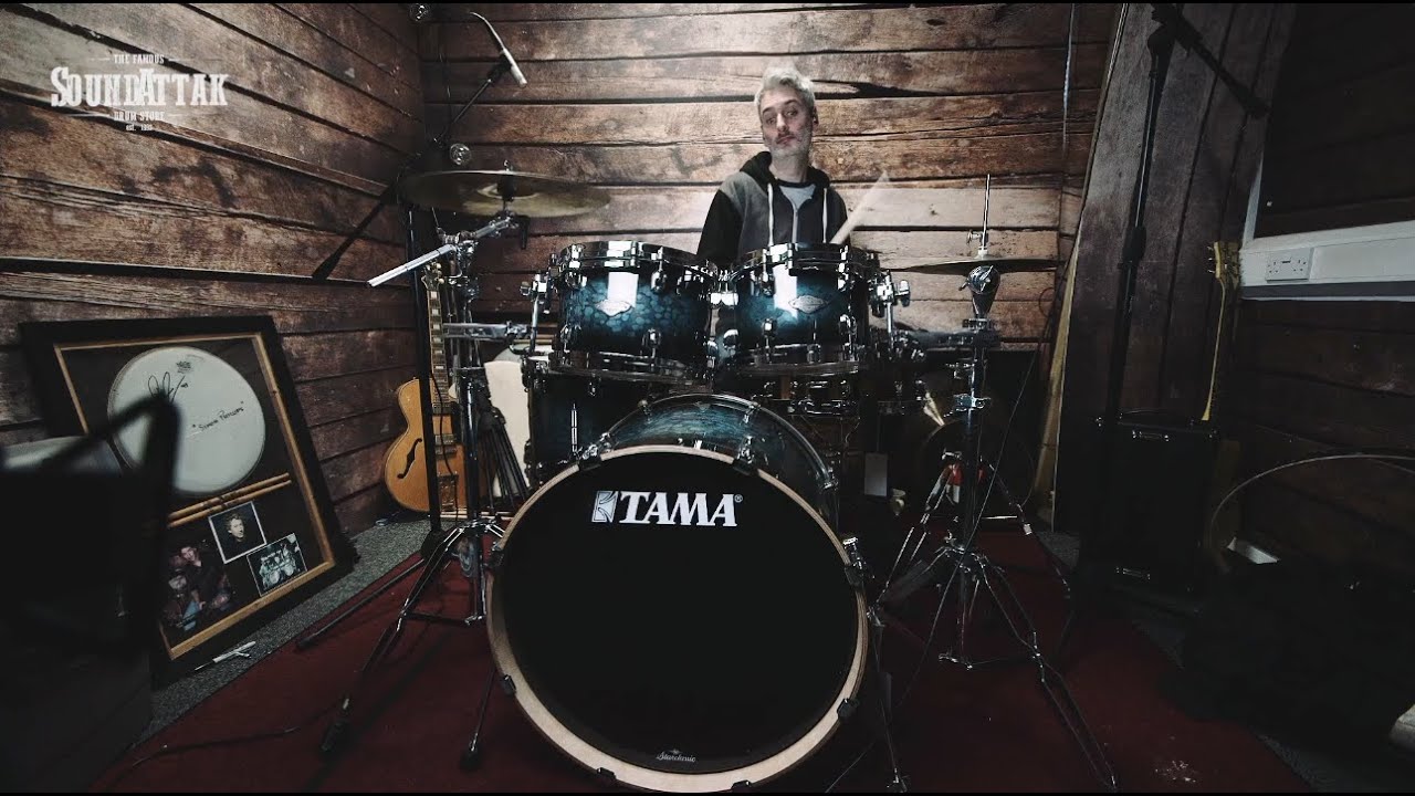 Tama Starclassic Performer 22'' 5pc Drum Kit, Molten Steel Blue Burst