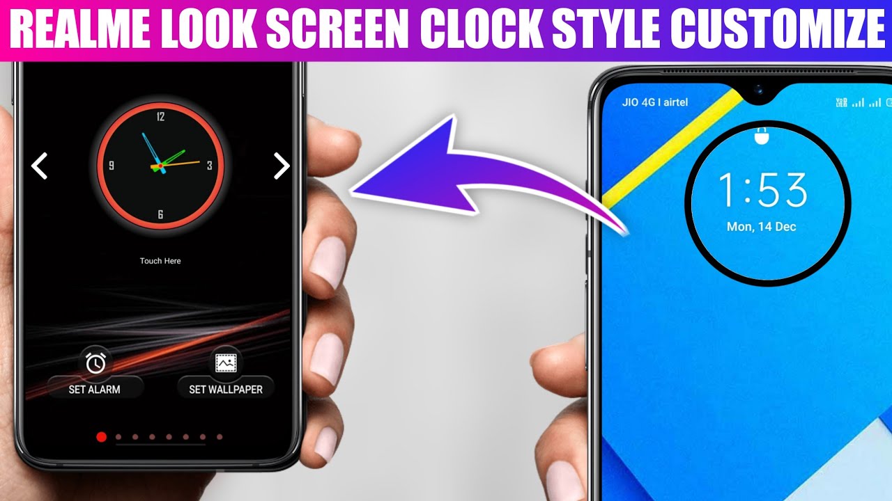 Realme New Feature - Now Enable Lock screen Clock Style Customisation