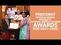 President droupadi murmu presents national service scheme nss awards for 20212022