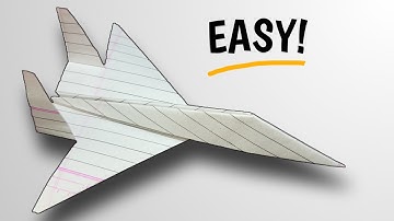 How to Make an EASY SU-57 Paper Jet that Flies REALLY Well! — Paper Airplane Tutorial