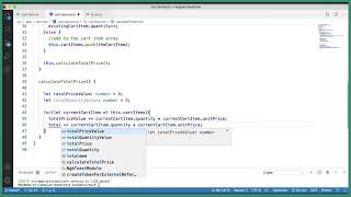 Angular 8 and Spring Boot Part 95   Calculate total price & total quantity and publish the events 20