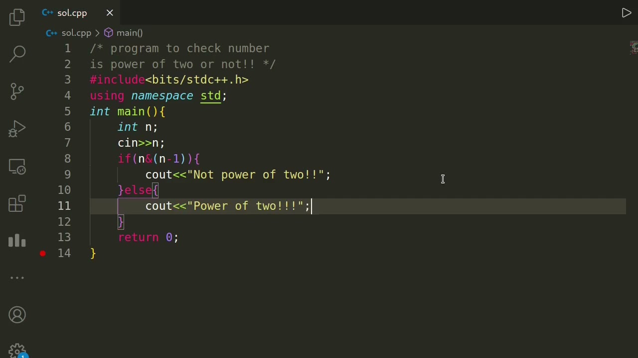 C++ Program To Check Number Is Power Of Two Or Not | C++ By Tech Blooded | #shorts #short - YouTube C++ Program To Check Number Is Power Of Two Or Not | C++ By Tech Blooded | #Shorts #Short - Youtube