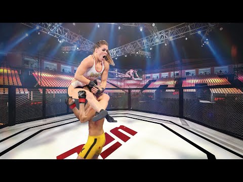 Bruce Lee vs Jump Girl ( EA Sports UFC 4 ) wwe mma