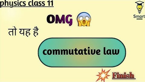 Commutative law class 11 physics || Commutative law proff || vector addition || 2023 ||@CollinsKey