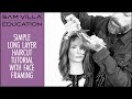 Simple Long Layered Hair Haircut Tutorial with Face Framing