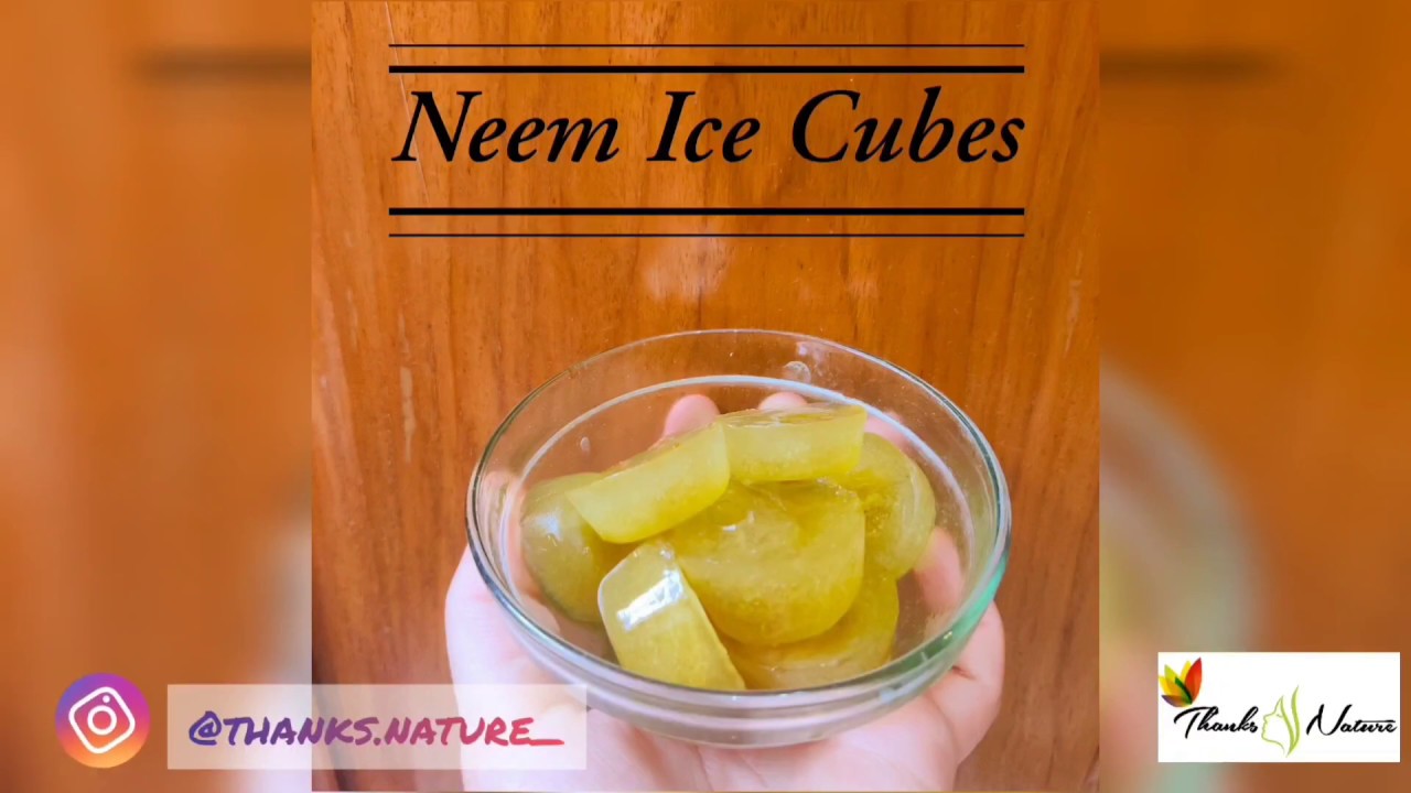 How to remove pimples 100% Naturally by 🌿Neem Ice Cube