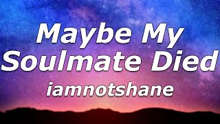 Video thumbnail of "iamnotshane - Maybe My Soulmate Died (Lyrics) - "Maybe my soulmate died""