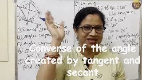 Converse Of Theorem Of Angle Between Tangent & Secant I Grade 10 I Circles I Proof I Nextgen math