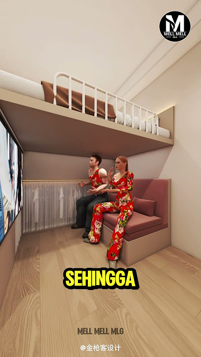 Small Room Redesign Solutions: Comfortable and Space Saving!! #shorts