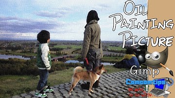 【Gimp Oilify】How to turn photo into oil painting【Easy 4 steps】・Gimp Filter oilify and Apply Canvas