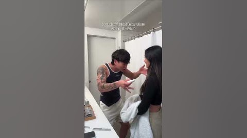 REUPLOAD: asking my husband to get out so i can shower #couple #couplecomedy #shorts