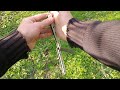 Tutorial Balisong:Transfer #4 Fanning sandwich (intermedio)