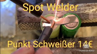 Spot welder Punkt Schweißung von Akkus