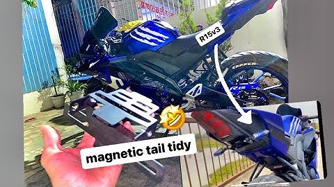 magnetic tail tidy install r15 v3 🔥🤩#bike #yamaha #bikelover #modified #mods #viral #r15v3 #video