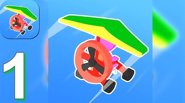 Road Glider - Incredible Flying Game - Gameplay Walkthrough Part 1 Levels 1-15 (Android, iOS)
