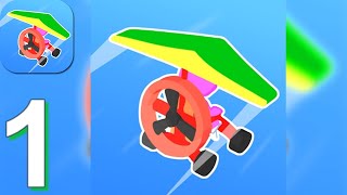Road Glider - Incredible Flying Game - Gameplay Walkthrough Part 1 Levels 1-15 (Android, iOS) screenshot 1