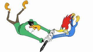 Woody Woodpecker | Woody vs Buzz Buzzard   More Full Episodes