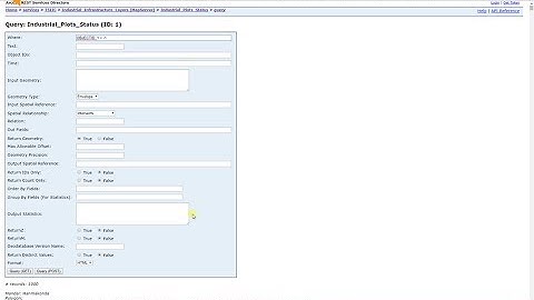 ArcGIS Server 10.x - Return distinct values from query window for Arcgis Rest Services