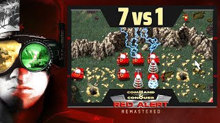 Red Alert Remastered | The Power of Tesla | (7 vs 1)