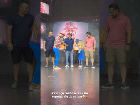 A criança roubou a cena no espetáculo do Circo