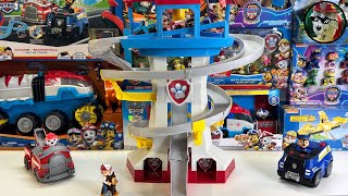 Paw Patrol Toy Comparison Unboxing Review | Movie vehicles| Big Trucks| Rescue Wheels| Marshall ASMR