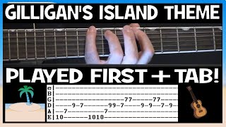 Video thumbnail of "Gilligan's Island Intro TV Theme Guitar Chords Lesson & Tab Tutorial"