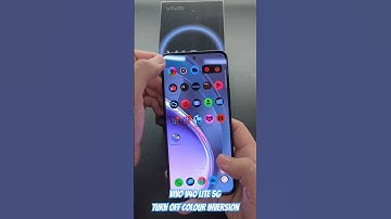 VIVO V40 Lite 5G Turn off Colour Inversion