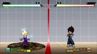 SSJ2 Teen Gohan vs Gogito | Awakened Saiyan vs Ultimate Fusion | Calliso MUGEN Roster Showdown