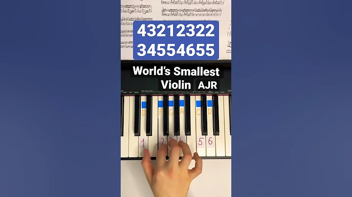 World’s Smallest Violin - AJR(piano tutorial) #piano #tutorial #ajr #worldssmallestviolin #pianoeasy