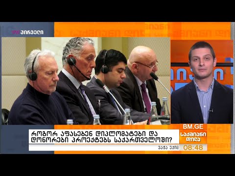 როგორ აფასებენ დიპლომატები და დონორები პროექტებს საქართველოში?