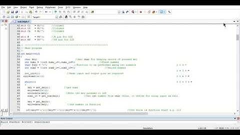 simple calculator using 8051µC