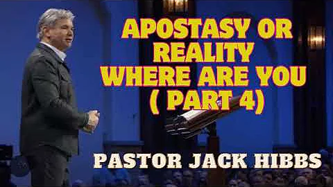 Apostasy or Reality  Where Are You  (  Part 4) Hebrews 10 26 31