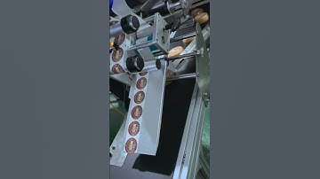 Automatic soap wrapping labeling machine round soap cling film packing labeling machine