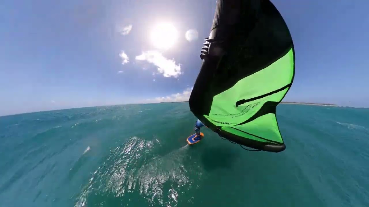 Cabarete summer light wind wingfoil session