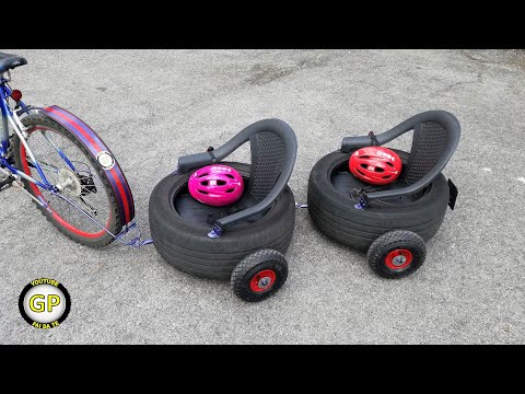 Video: Remorcă pentru biciclete - distractivă și convenabilă! Cum să faci un cărucior-remorcă pentru copii la o bicicletă cu propriile mâini?