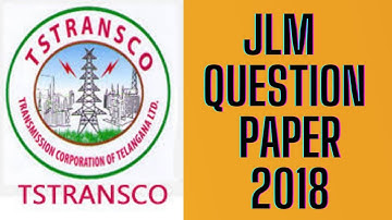 TS TRANSCO JLM 2018 QUESTION PAPER